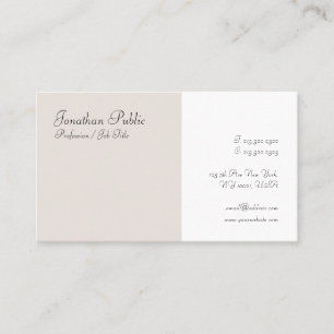 Handgeschriebenes Skript Modernes Elegantes Minima Visitenkarte