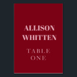 Handgeschriebenes Skript Rosa und Rote Hochzeit Tischnummer<br><div class="desc">Führen Sie Ihre Gäste stilvoll mit diesen handgeschriebenen Script-Tischnummern Rosa und Rot Custom Wedding. Diese eleganten Tischkarten sind mit romantischer Kalligrafie in sanftem Rosa und fett rotem Rot gestaltet und eignen sich hervorragend als Touch für Ihr Empfang-Dekor. Personalisieren Sie mit Ihren Namen, Initialen oder Hochzeitsdatum für einen koordinierten Look, der...</div>