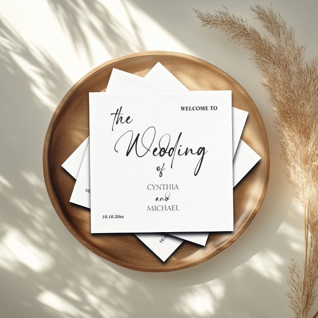 Handgeschriebenes Skript 'Willkommen bei unserer H Serviette (Von Creator hochgeladen)