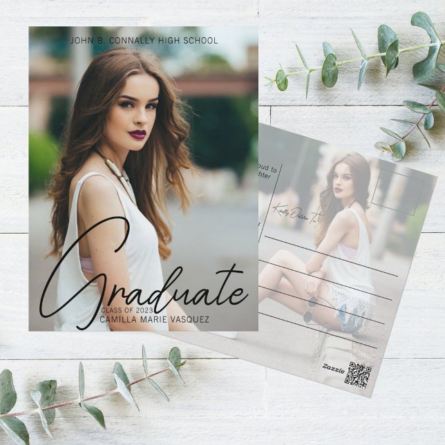 Handgeschriebenes Skriptüberlagerungs-Foto für Chi Postkarte (Von Creator hochgeladen)