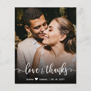 Handgeschriebenes SkriptWedding-Foto Vielen Dank