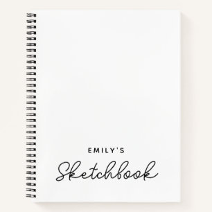 Handgeschriebenes Style Monoline Calligraphy Sketc Notizbuch