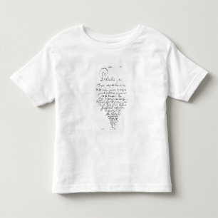 Handgeschriebenes Titlepage des Brunnens gemildert Kleinkind T-shirt