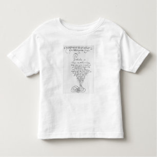 Handgeschriebenes Titlepage des Brunnens gemildert Kleinkind T-shirt