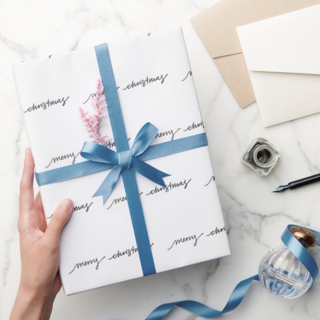 Handgeschriebenes Wrapping Paper - "fröhliche Weih Geschenkpapier (Schenken)