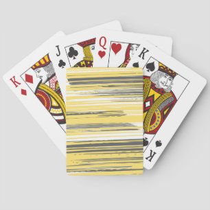 Handgestrichene Linien - gelb Spielkarten