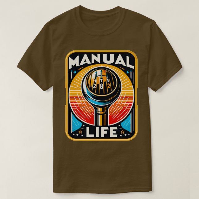 Handgetriebeverschiebung 2 T-Shirt (Design vorne)
