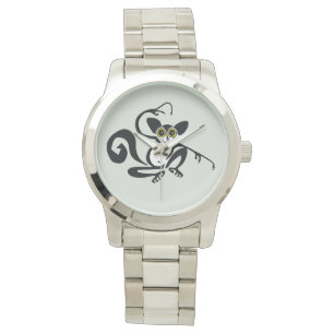 Handgezeichnet - AYE-AYE - Lemur - Wildtiere - Armbanduhr