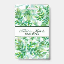 HandGezeichnet Blätter Ausweis