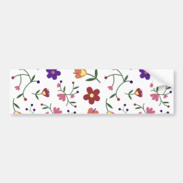 HandGezeichnet Blumenmuster Autoaufkleber