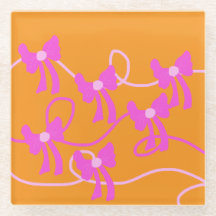 Handgezeichnet Bows Rosa Gelbe Liebhaber