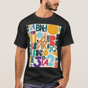 Handgezeichnet Buchstaben: Vintages nahtloses Desi T-Shirt