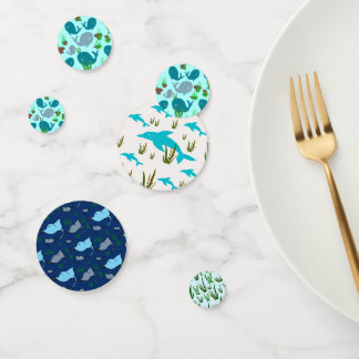 Handgezeichnet Confetti einzigartig Meeresmeer The Konfetti