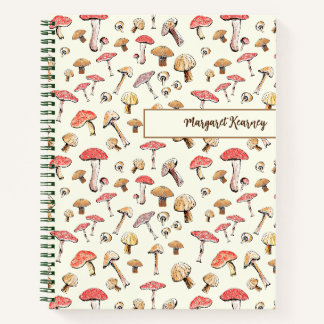 HandGezeichnet Cotattecore Mushroom Nature Lover Notizbuch