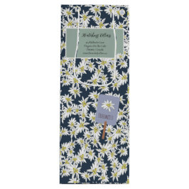 HandGezeichnet Edelweiss Elegante Weinberge Boutiq Geschenktüte Für Weinflaschen