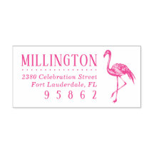 Handgezeichnet Flamingo Rücksendeadresse