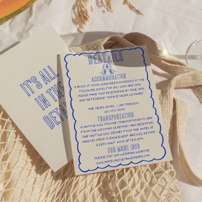 Handgezeichnet Geschriebenes Quirky-Skript Hochzei Begleitkarte (Von Creator hochgeladen)