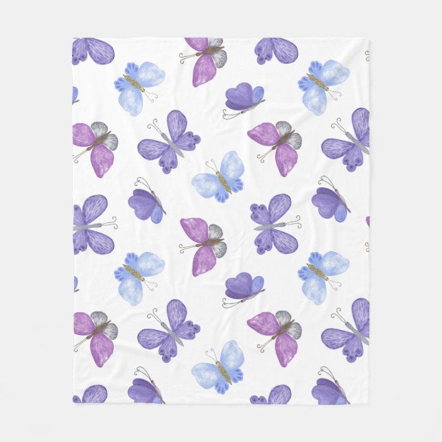 "HandGezeichnet Herzdesign | Whimsisch und romanti Fleecedecke (Vorderseite)