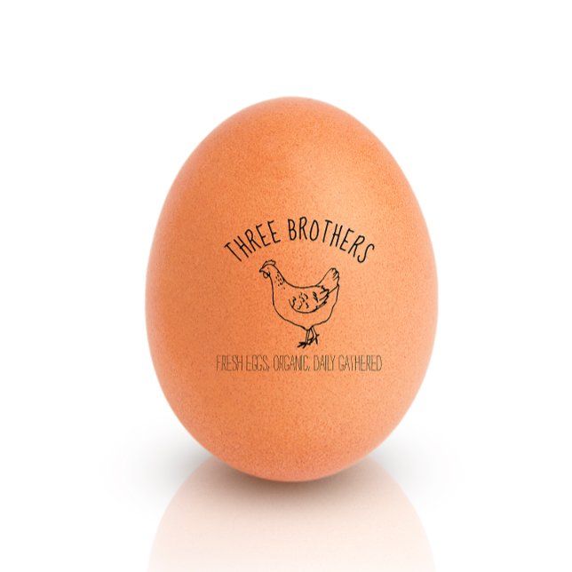 Handgezeichnet Hühner Einfache Bauerneier Kleine Gummistempel (Von Creator hochgeladen)