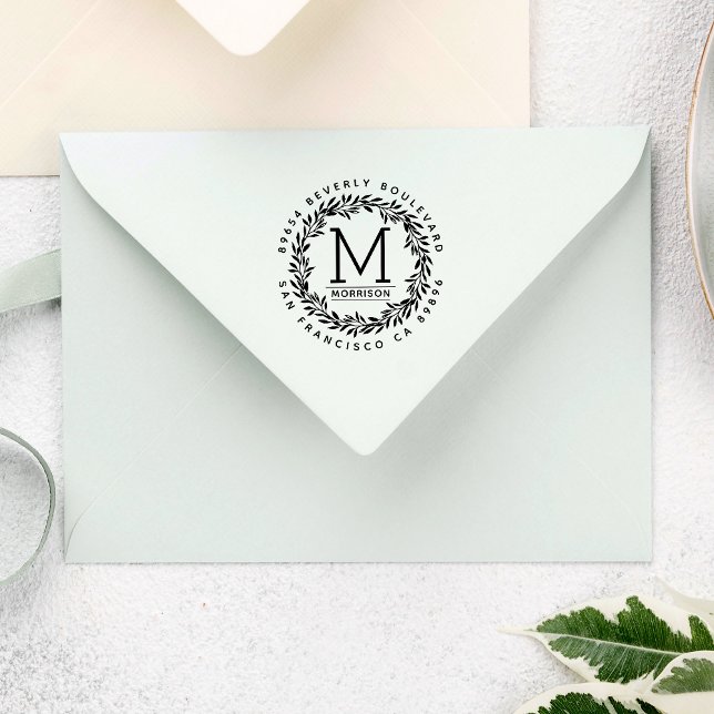 Handgezeichnet Kranz | Benutzerdefinierte erste Rü Gummistempel (Von Creator hochgeladen)