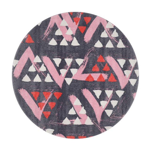 HandGezeichnet künstlerisches Musterdisplay Schneidebrett (Vorderseite)