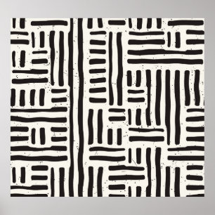 Handgezeichnet Linien, grungy nahtlose Textur. Poster