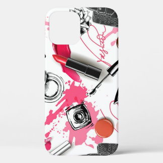 Handgezeichnet Make-up, Vintages Grafikmuster. Case-Mate iPhone Hülle