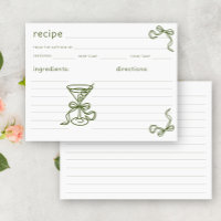 handgezeichnet Martini Bridal Rezept