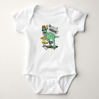 HandGezeichnet Niedlicher Dinosaurier Baby Jersey  Strampler