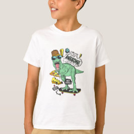 HandGezeichnet Niedlicher Dinosaurier - T-Shirt