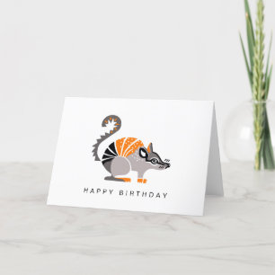 Handgezeichnet - NUMBAT - Wildlife - Australien Karte