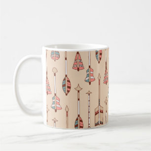 HandGezeichnet Pfeile, farbenfroh Vintag. Kaffeetasse