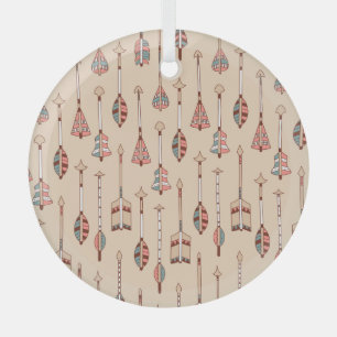 HandGezeichnet Pfeile, farbenfroh Vintag. Ornament Aus Glas