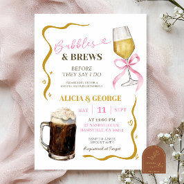 HandGezeichnet Quirky Couples Dusche Einladung