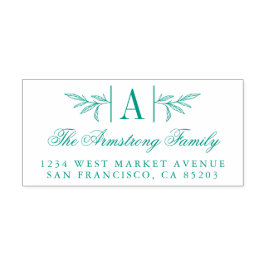 Handgezeichnet Rücksendeadresse der Laurel Branch  Permastempel