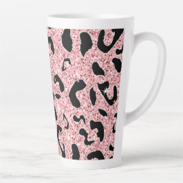 Handgezeichnet Seamless-Aquarell-Leopard-Druck Milchtasse