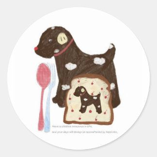 HandGezeichnet Segen-Aufkleber Runder Aufkleber