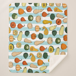 Handgezeichnet Stöße, gestreift nahtloser Hintergr Sherpadecke