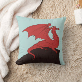 Handgezeichnet Stroke Dragon Design Kissen