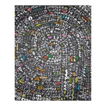 Handgezeichnet Tafel mit Sommerthema Lettern