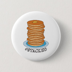 Handgezeichnet Voll Stack Pancakes Clipart Pancake Button
