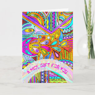 Handgezeichnet von EDDArt - Blah Blah Blah Blah 1 Karte