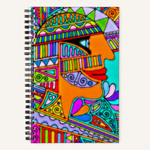 Handgezeichnet von EDDArt - Pharaoh 1 Notizbuch