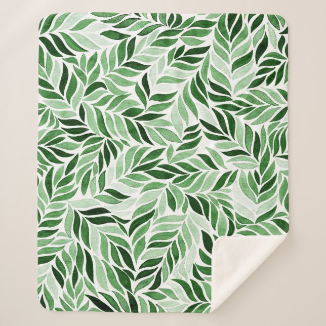 HandGezeichnet Wasserfarbe Abstrakt Nahtloses Must Sherpadecke (Vorderseite)