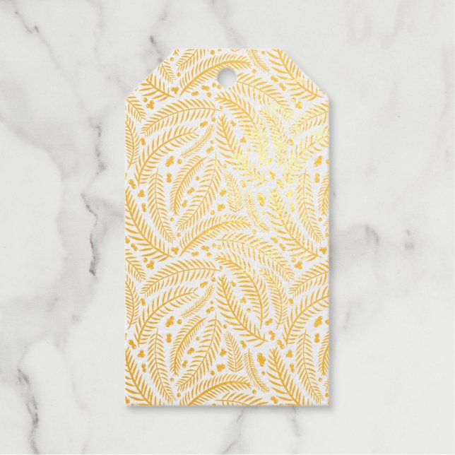 Handgezeichnet Weihnachtsbaum Custom Geschenkanhänger (Vorderseite)