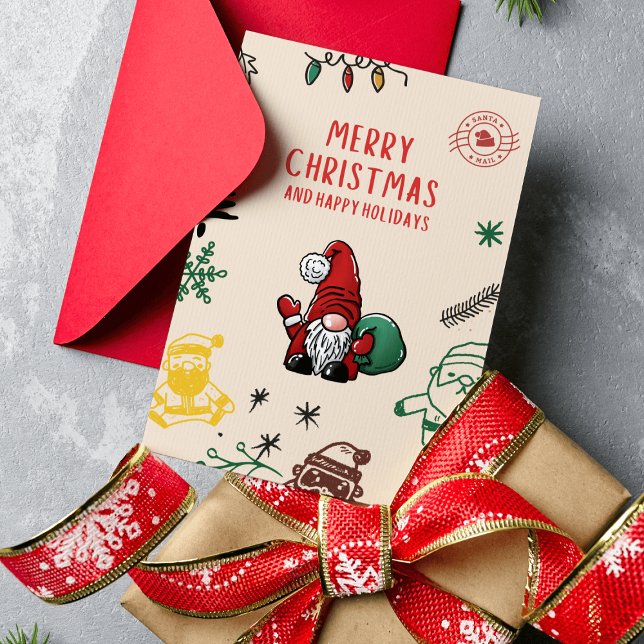 Handgezeichnet Weihnachtskarte Feiertagskarte (Von Creator hochgeladen)