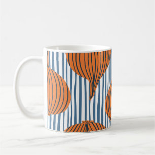 Handgezeichnet Zwiebellampen, Bio Tapete Kaffeetasse