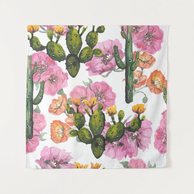 Handgezeichnete Abbildung. Zeichnend Wasserfarbe N Wandteppich (Vorderseite)