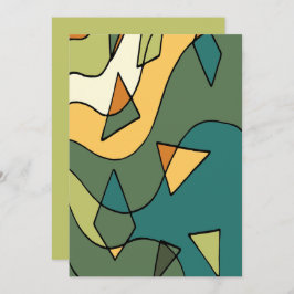 Handgezeichnete abstrakte Vintage Hals-Krawatte Einladung