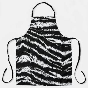 Handgezeichnete Abstrakte Zebra-Streifen Wiederhol Schürze